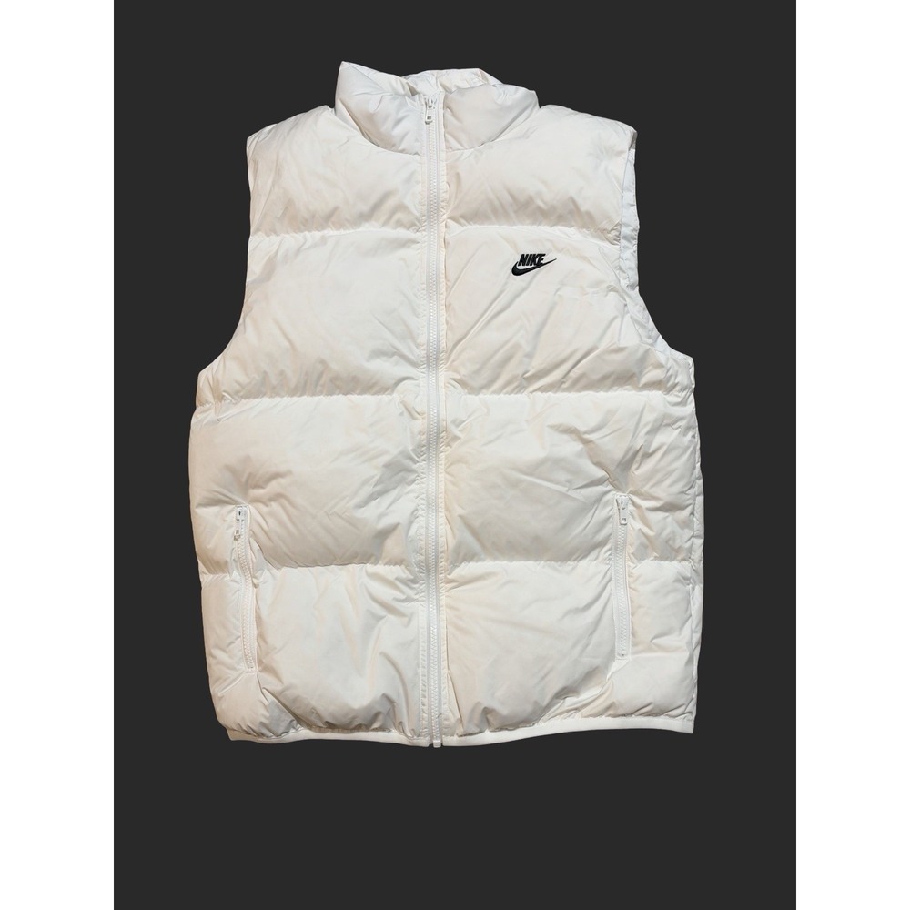 Nike Down Filled Storm-Fit Oversize-Fit Puffer Vest - White - Small